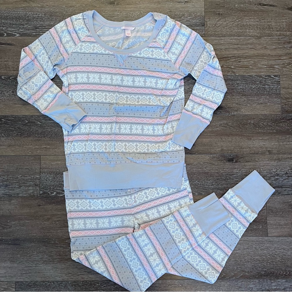 Victoria's Secret Pastel Striped Pajama Set